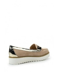 Женские светло-коричневые замшевые лоферы от Guapissima