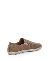 Мужские светло-коричневые замшевые лоферы от SHOIBERG