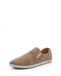 Мужские светло-коричневые замшевые лоферы от SHOIBERG