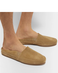 Мужские светло-коричневые замшевые лоферы от Mulo