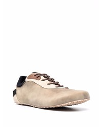 Мужские светло-коричневые замшевые низкие кеды от Jacquemus