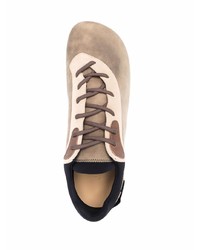 Мужские светло-коричневые замшевые низкие кеды от Jacquemus