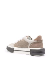 Мужские светло-коричневые замшевые низкие кеды от Eleventy