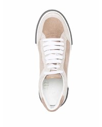 Мужские светло-коричневые замшевые низкие кеды от Eleventy