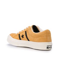 Мужские светло-коричневые замшевые низкие кеды от Converse