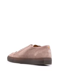 Мужские светло-коричневые замшевые низкие кеды от Doucal's