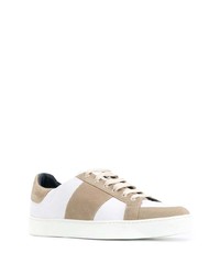 Мужские светло-коричневые замшевые низкие кеды от Etro