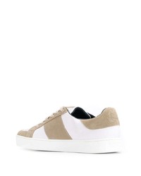 Мужские светло-коричневые замшевые низкие кеды от Etro