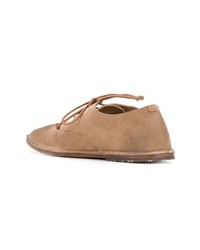 Женские светло-коричневые замшевые оксфорды от Marsèll