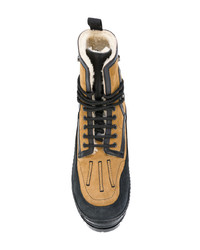 Мужские светло-коричневые замшевые рабочие ботинки от DSQUARED2