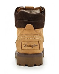 Мужские светло-коричневые замшевые рабочие ботинки от Wrangler
