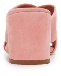 Светло-коричневые замшевые сабо от Sigerson Morrison