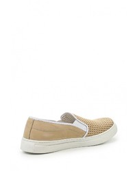 Мужские светло-коричневые замшевые слипоны от Storm