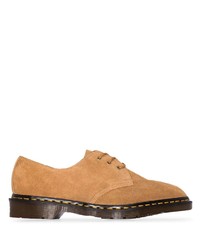 Светло-коричневые замшевые туфли дерби от Dr. Martens