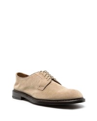 Светло-коричневые замшевые туфли дерби от Doucal's
