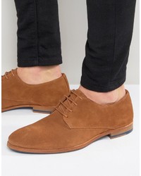 Светло-коричневые замшевые туфли дерби от Zign Shoes