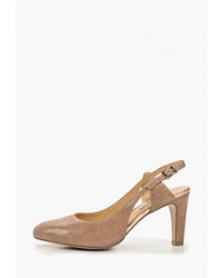Светло-коричневые замшевые туфли от Caprice