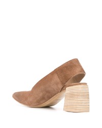 Светло-коричневые замшевые туфли от Marsèll