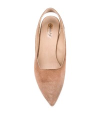 Светло-коричневые замшевые туфли от Marsèll