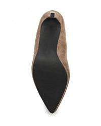 Светло-коричневые замшевые туфли от Donna Moda