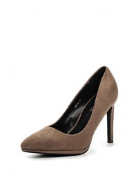 Светло-коричневые замшевые туфли от Donna Moda
