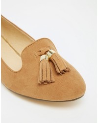Светло-коричневые замшевые туфли от Oasis