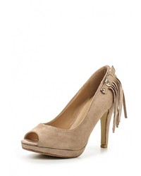Светло-коричневые замшевые туфли от Queen Vivi