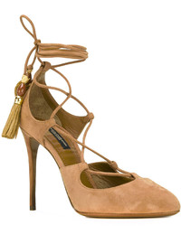 Светло-коричневые замшевые туфли от Dolce & Gabbana