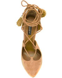 Светло-коричневые замшевые туфли от Dolce & Gabbana