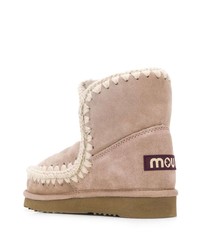 Светло-коричневые замшевые угги от Mou