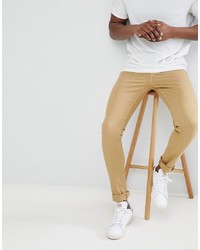 Мужские светло-коричневые зауженные джинсы от ASOS DESIGN