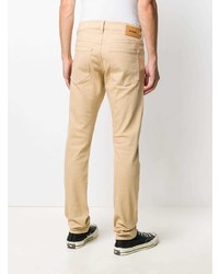 Мужские светло-коричневые зауженные джинсы от Diesel