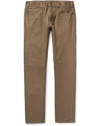 Мужские светло-коричневые зауженные джинсы от Jean Shop