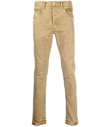 Мужские светло-коричневые зауженные джинсы от purple brand