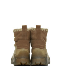 Женские светло-коричневые зимние ботинки от Mou