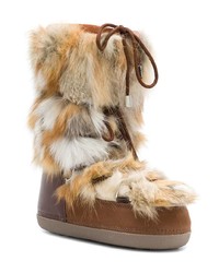 Женские светло-коричневые зимние ботинки от Dsquared2