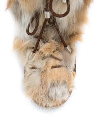 Женские светло-коричневые зимние ботинки от Dsquared2