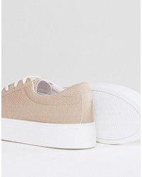 Женские светло-коричневые кеды от Asos