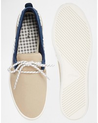 Мужские светло-коричневые кеды от Lacoste