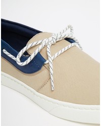 Мужские светло-коричневые кеды от Lacoste