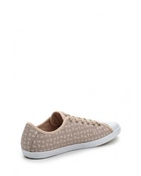 Женские светло-коричневые кеды от Lacoste