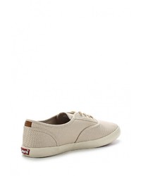 Женские светло-коричневые кеды от Levi's