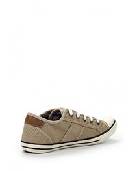 Женские светло-коричневые кеды от Mustang