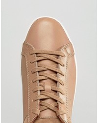 Мужские светло-коричневые кеды от Lacoste