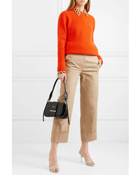 Женские светло-коричневые классические брюки от Prada