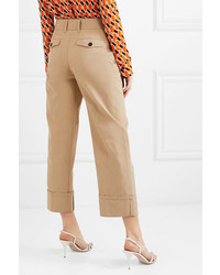 Женские светло-коричневые классические брюки от Prada