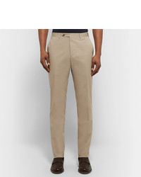 Мужские светло-коричневые классические брюки от Canali