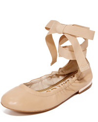 Светло-коричневые кожаные балетки от Sam Edelman