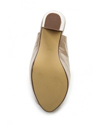 Светло-коричневые кожаные босоножки на каблуке от Tulipano