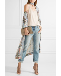 Женские светло-коричневые кожаные босоножки от Gianvito Rossi